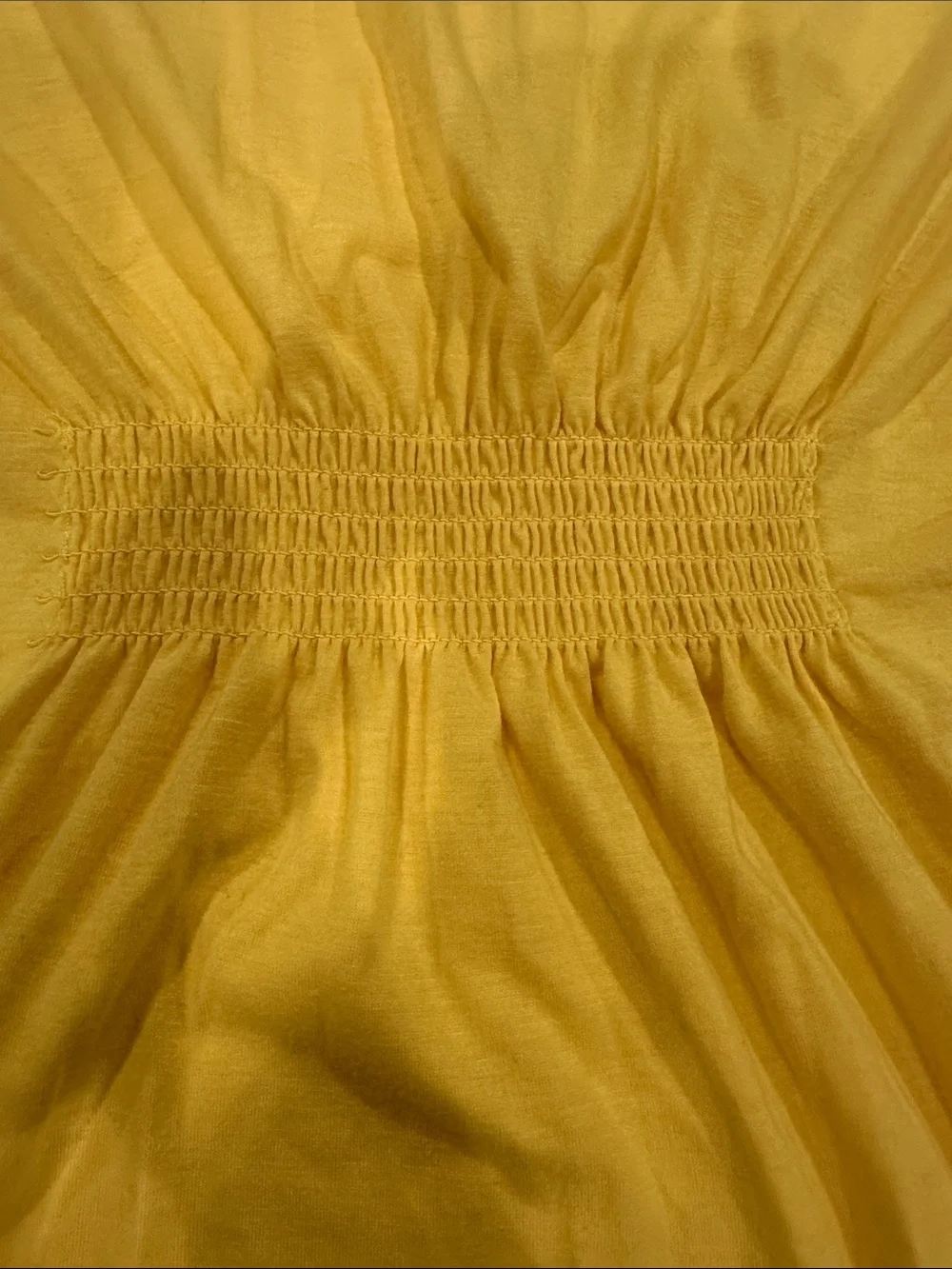 Yellow Daisy Trim Tunic Coverup